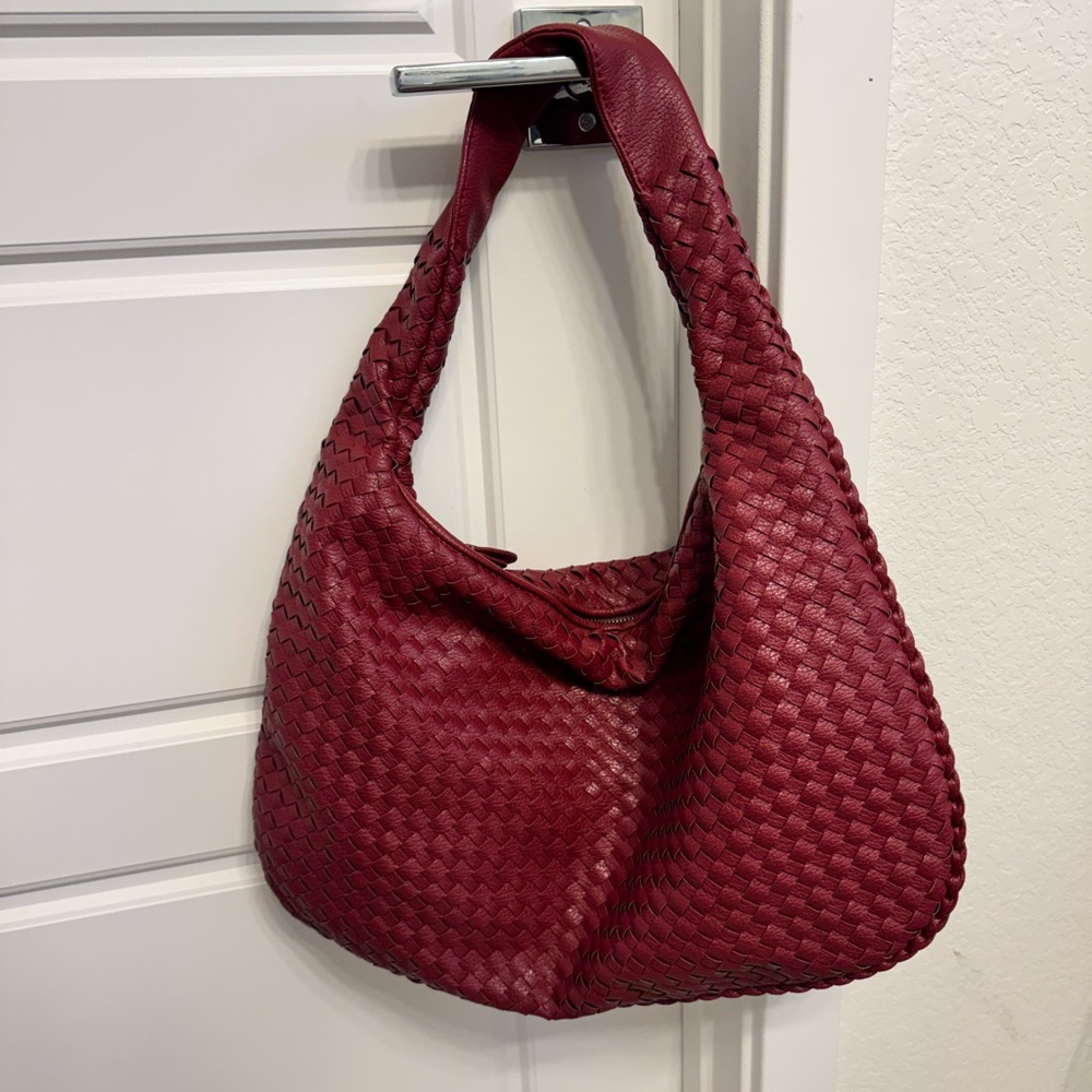 Large burgundy bag